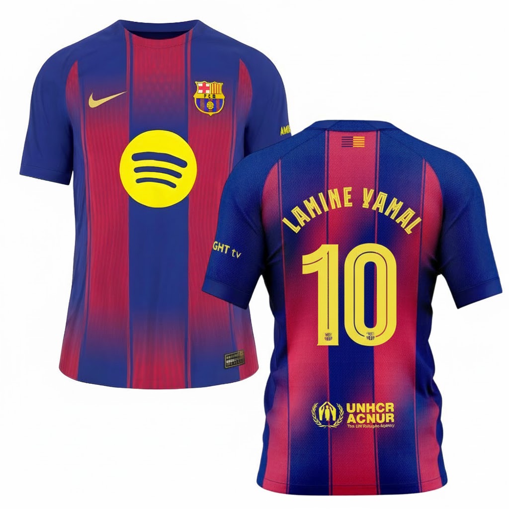 Maillot Barca Domicile 2025 2026 Lamine Yamal 10
