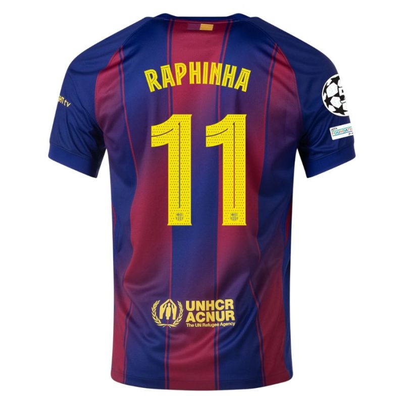 Maillot Kit Enfant Barca Domicile 2025 2026 Raphinha UCL