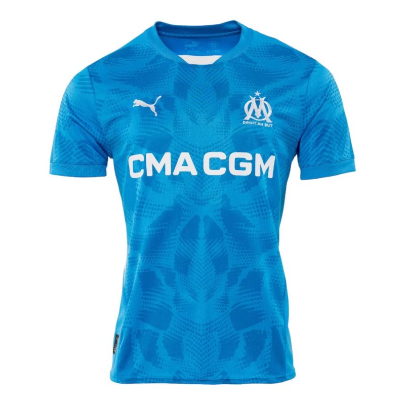 Maillot Kit Enfant OM 2024 2025 Gardien Bleu