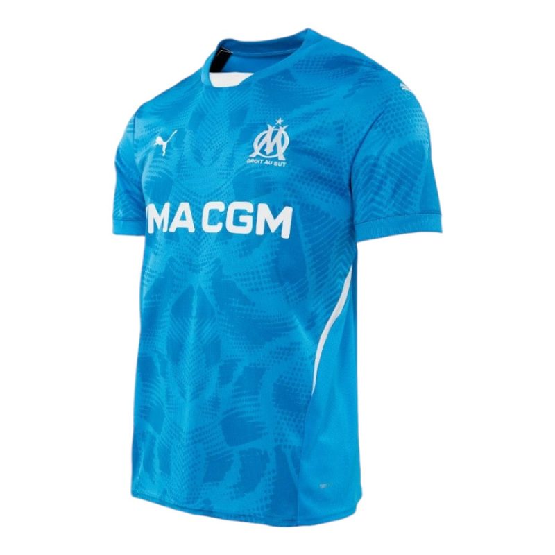 Maillot Kit Enfant OM 2024 2025 Gardien Bleu
