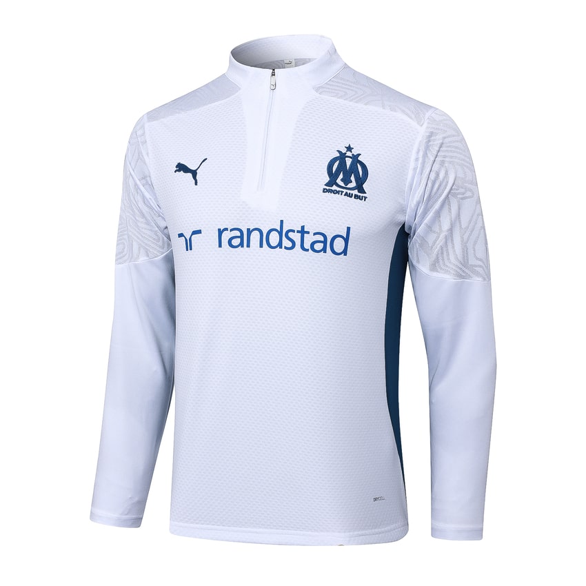Survetement OM Training 2024 2025 Blanc