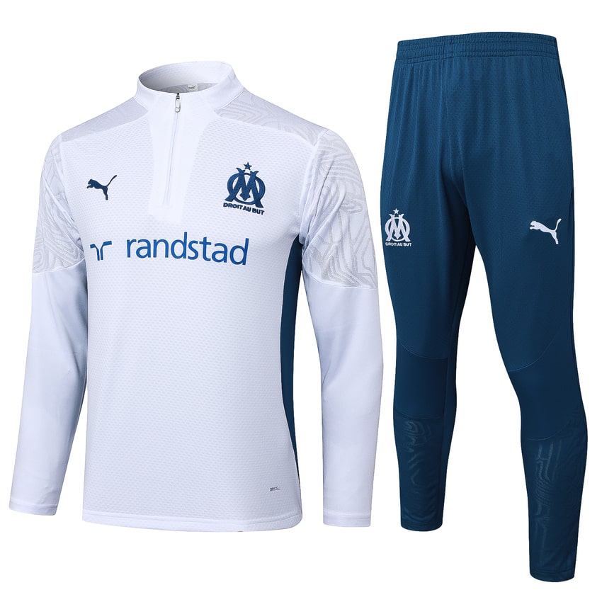 Survetement OM Training 2024 2025 Blanc