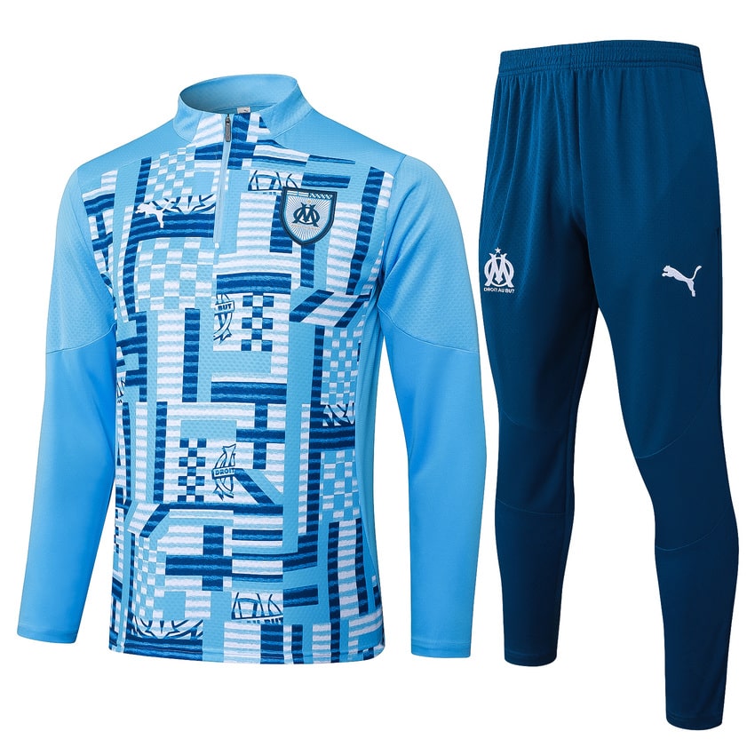 Survetement OM Training 2024 2025 Bleu Ciel