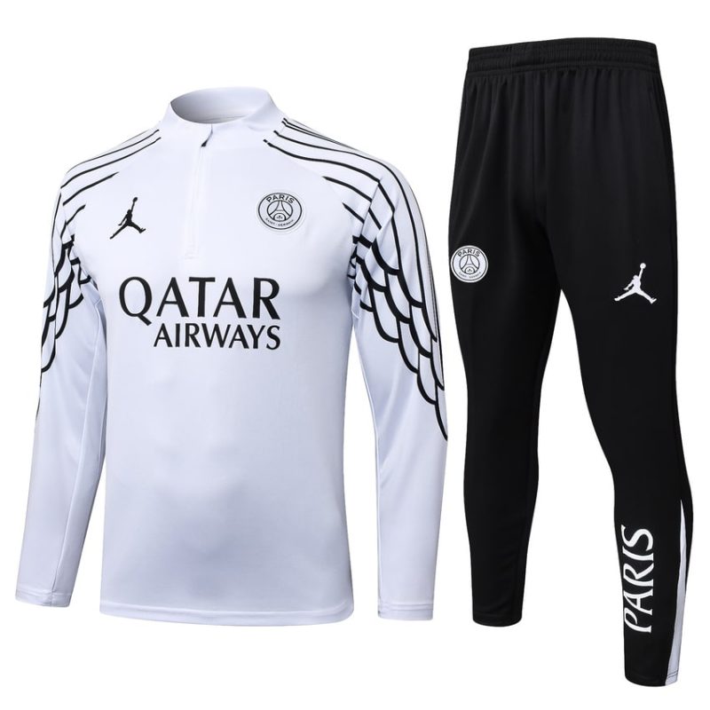 Survetement PSG Training 2025 2026 Blanc Clair