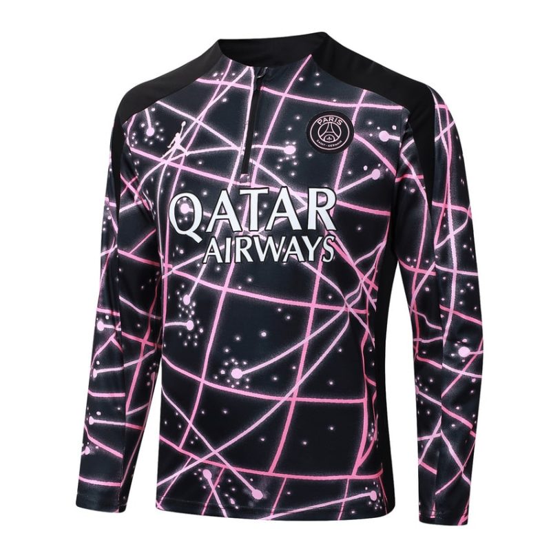 Survetement PSG Training 2025 2026 Noir Rose