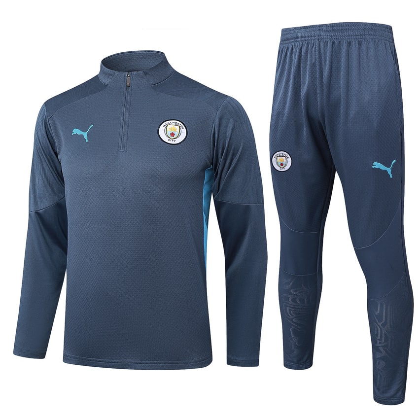 Survetement Manchester City Training 2024 2025 Bleu FoncÃ©
