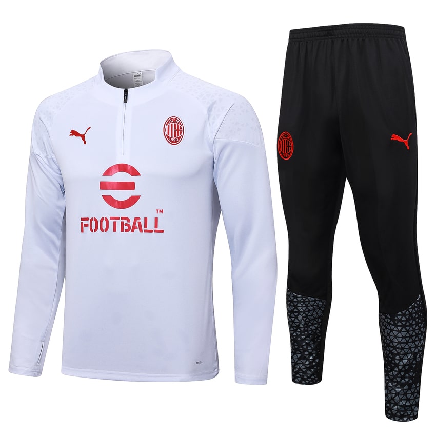 Survetement Milan AC Training 2023 2024 Blanc